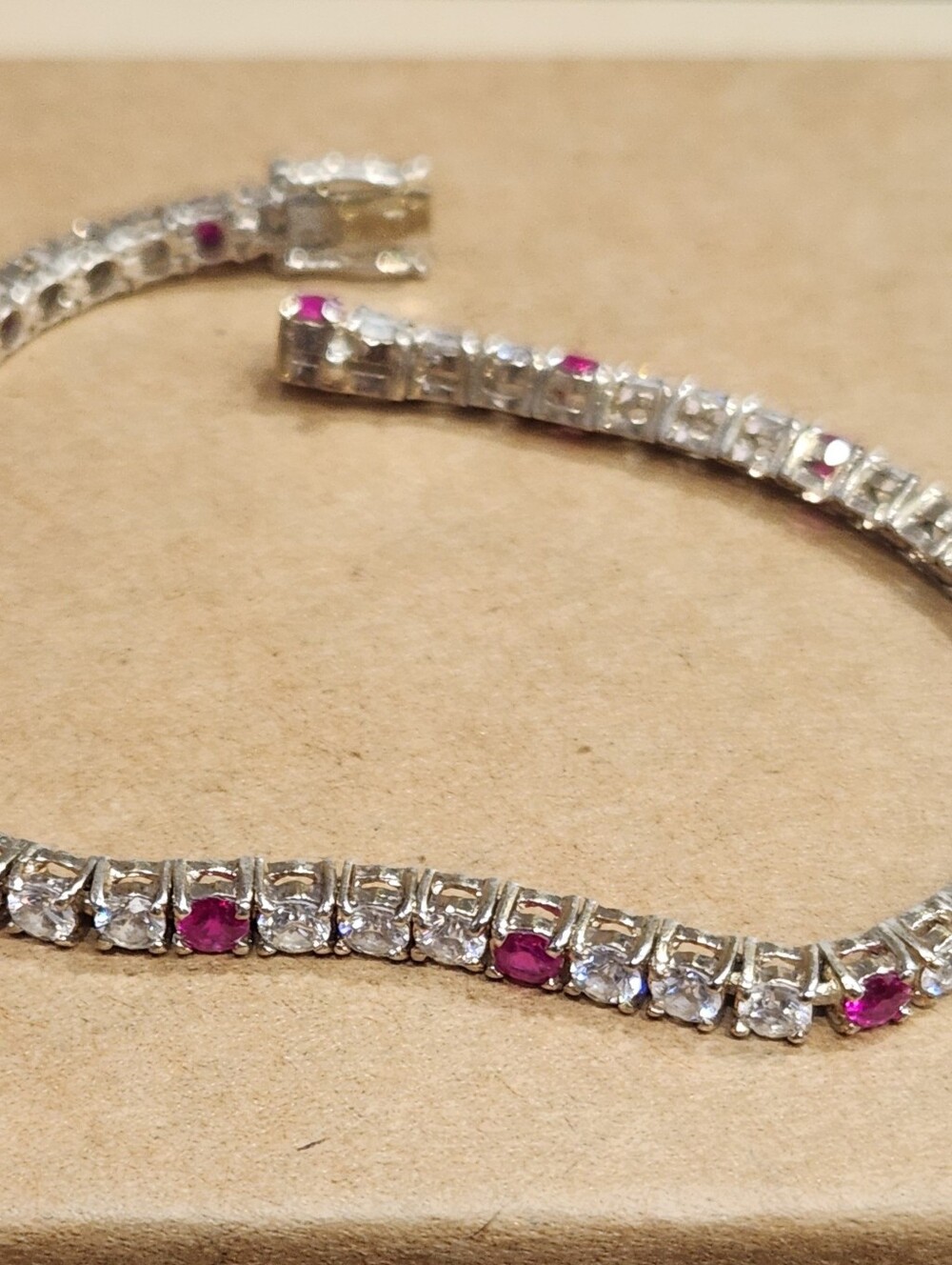 Ruby Tennis Bracelet